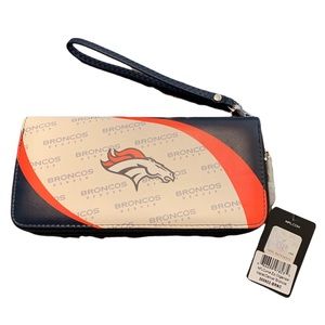 Broncos wallet women’s zipper Broncos wallet official NFL NWT Broncos organizer